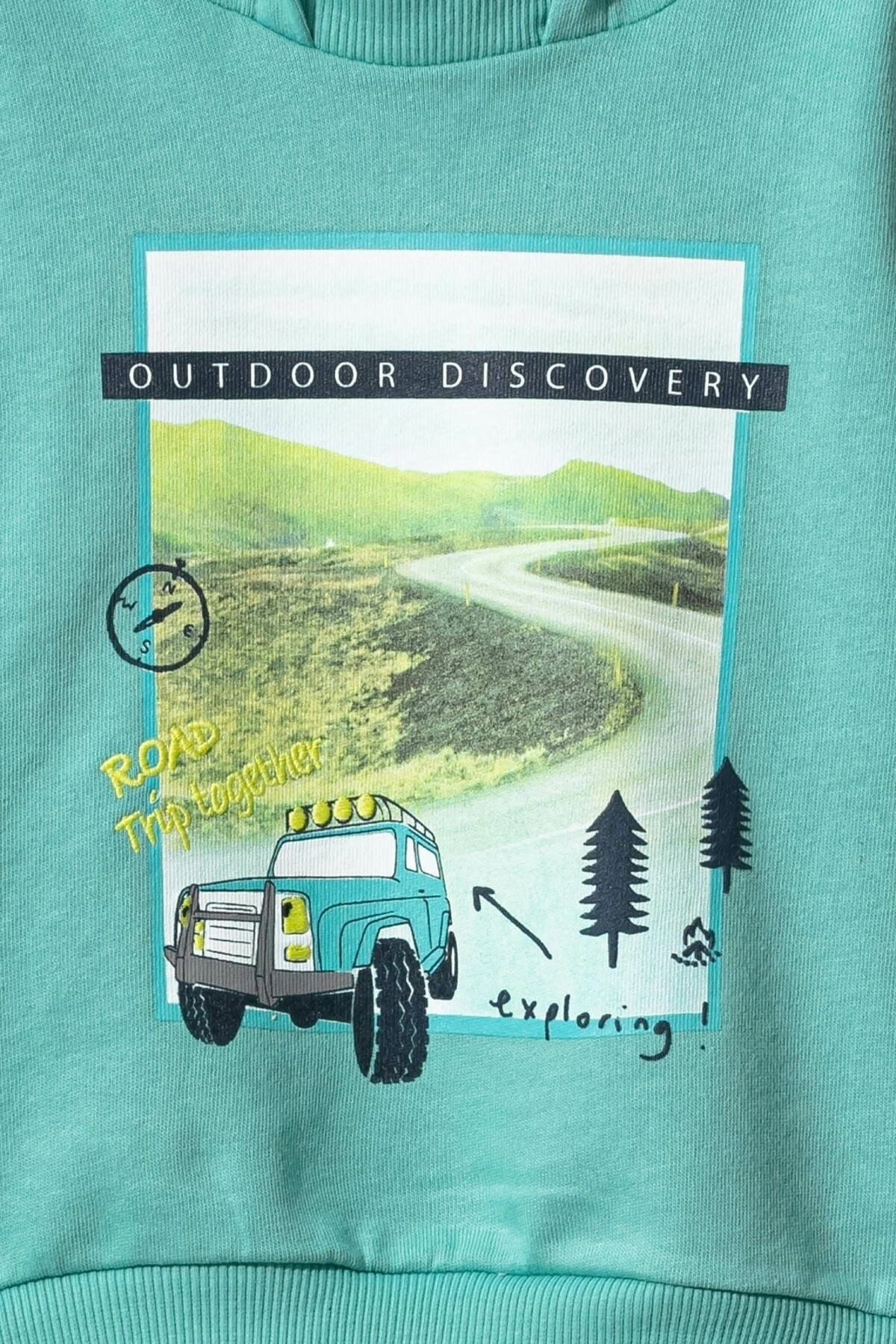 Erkek Bebek Mat Yeşil Ghl Sweatshirt