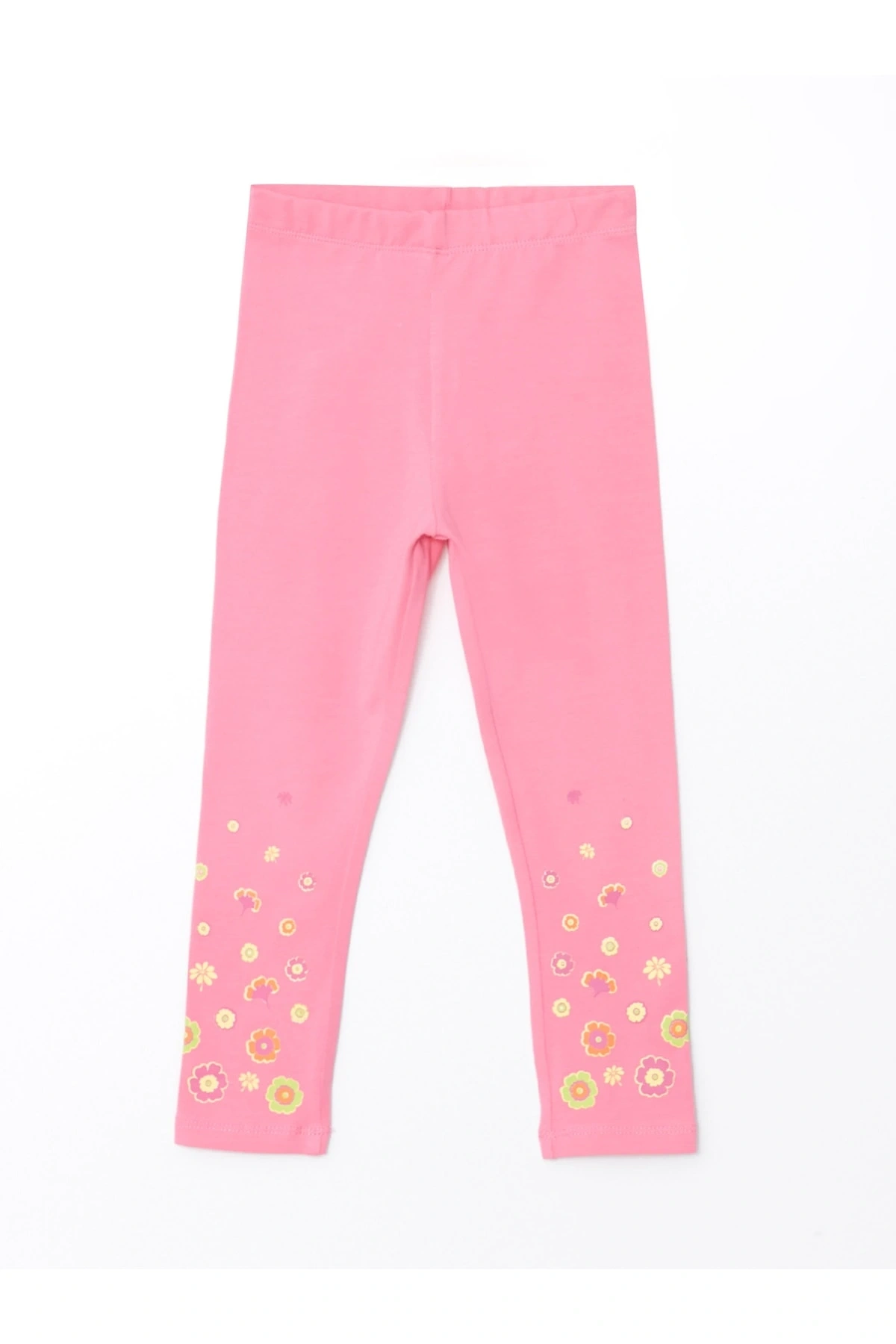 Beli Lastikli Baskılı Kız Bebek Tayt