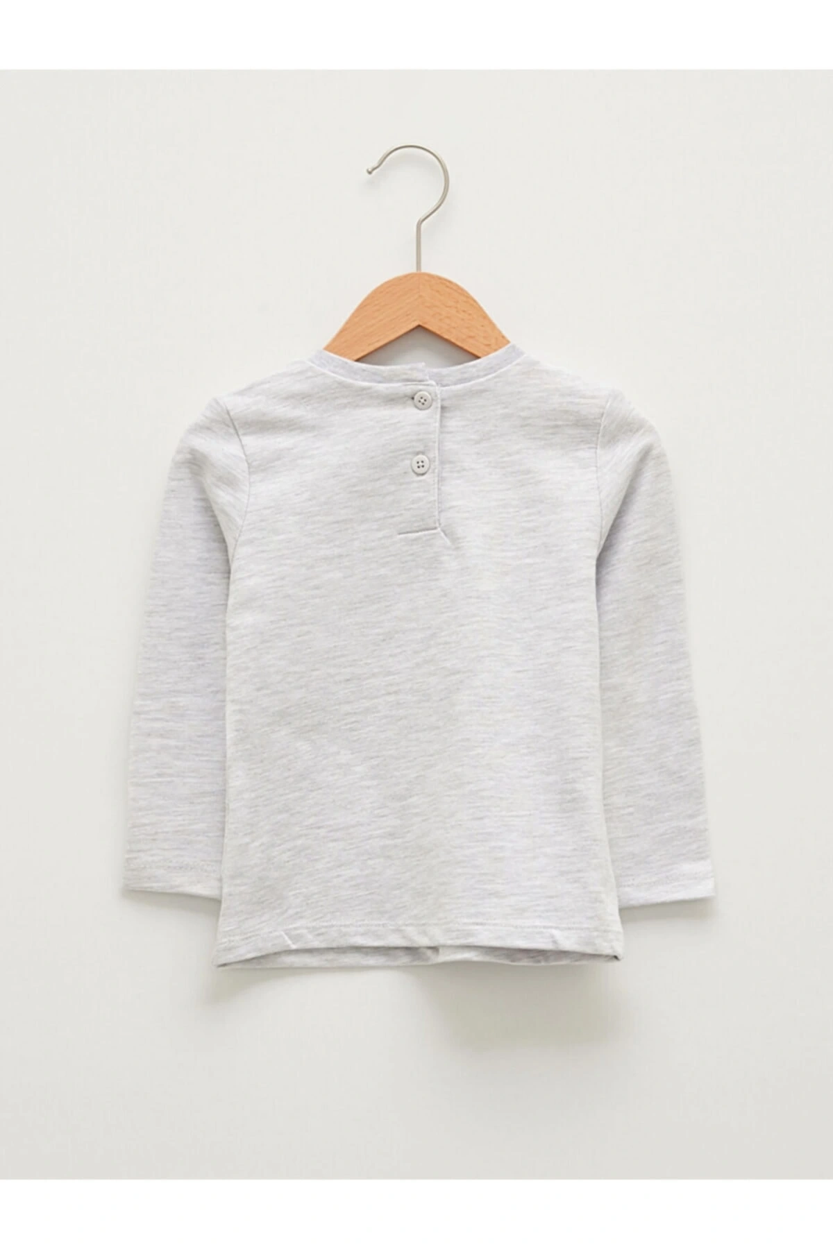 Bisiklet Yaka Uzun Kol Baskılı Kız Bebek Sweathirt