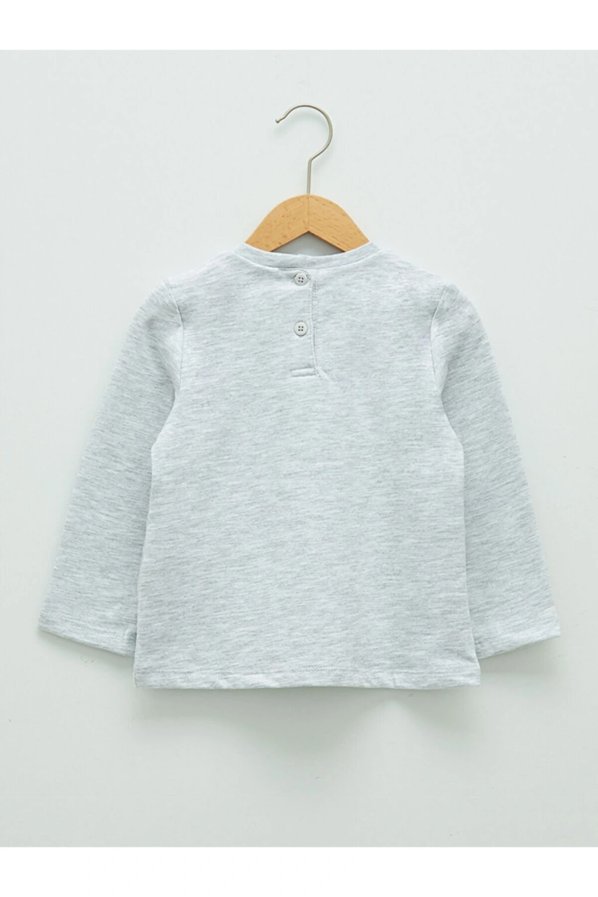 Bisiklet Yaka Uzun Kol Baskılı Kız Bebek Sweathirt