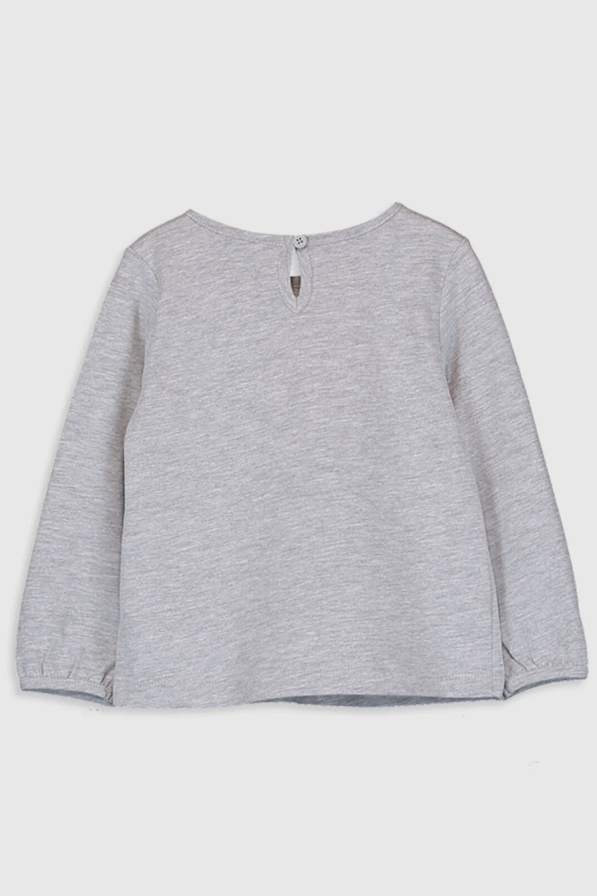 Kız Bebek Gri Melanj Ct3 T-Shirt