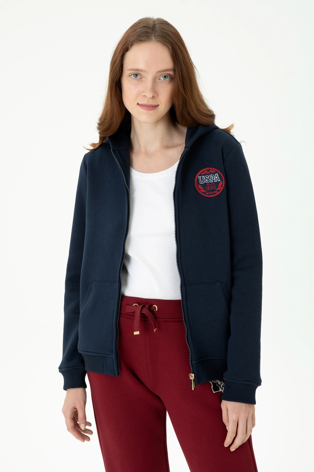 GO82GL082 Kapşonlu Sweat Çeket