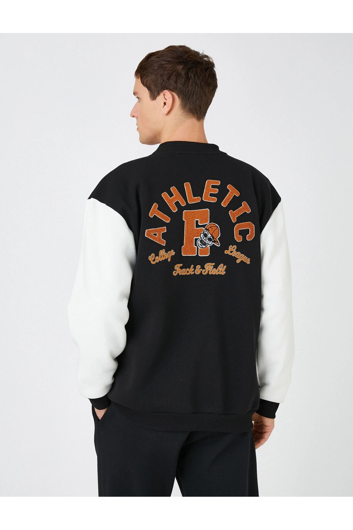 Basic Kolej Ceket Bomber Yaka Cep Detaylı Çıtçıtlı