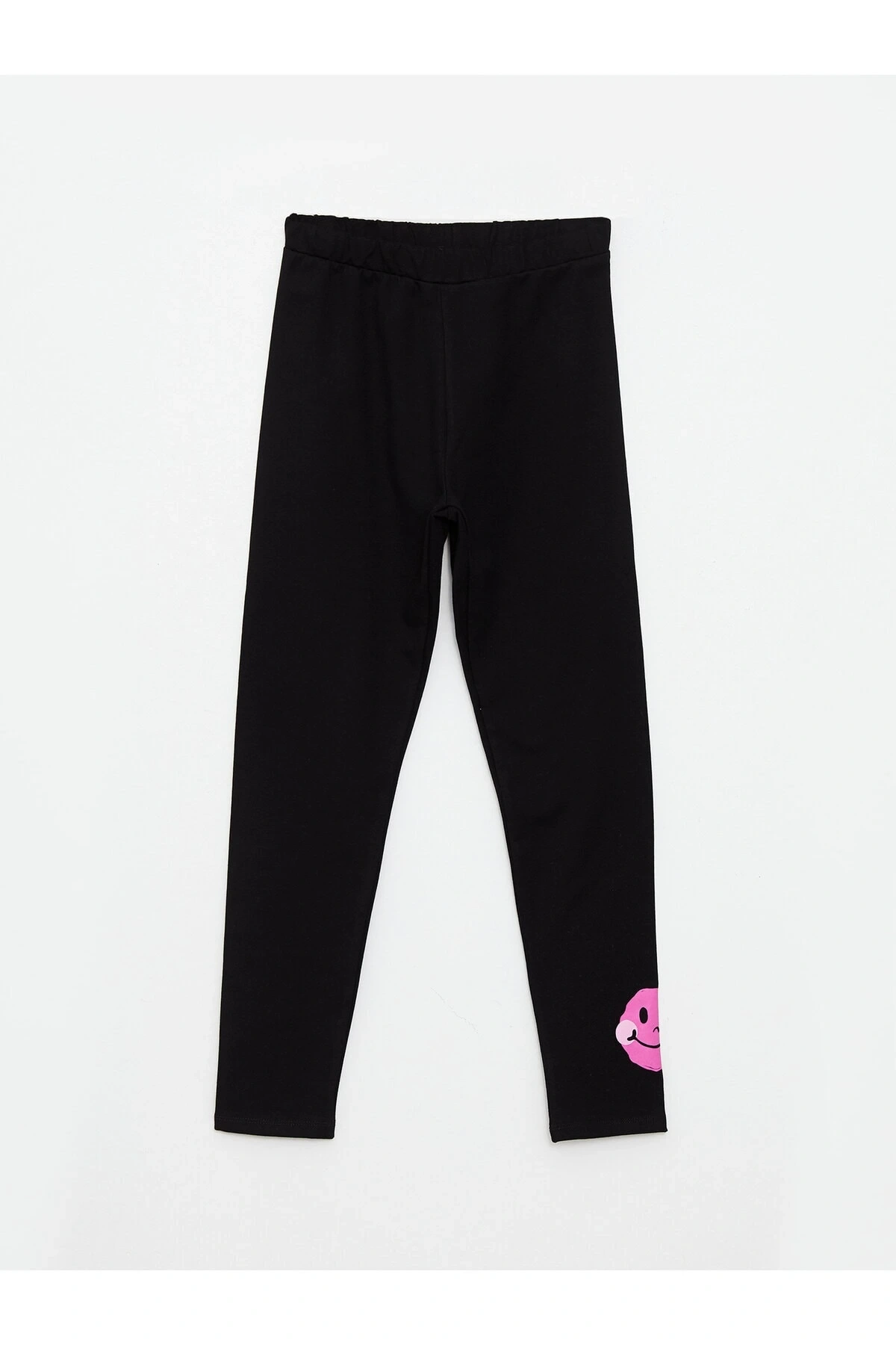 Kapüşonlu Baskılı Uzun Kollu Kız Çocuk Sweatshirt ve Tayt