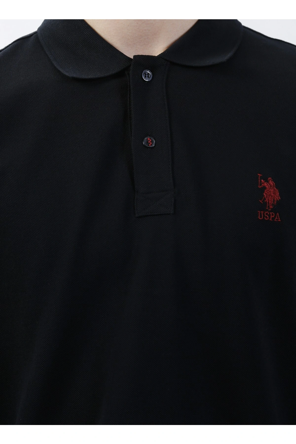 Polo Yaka Siyah Erkek Sweatshırt Tp03sk022