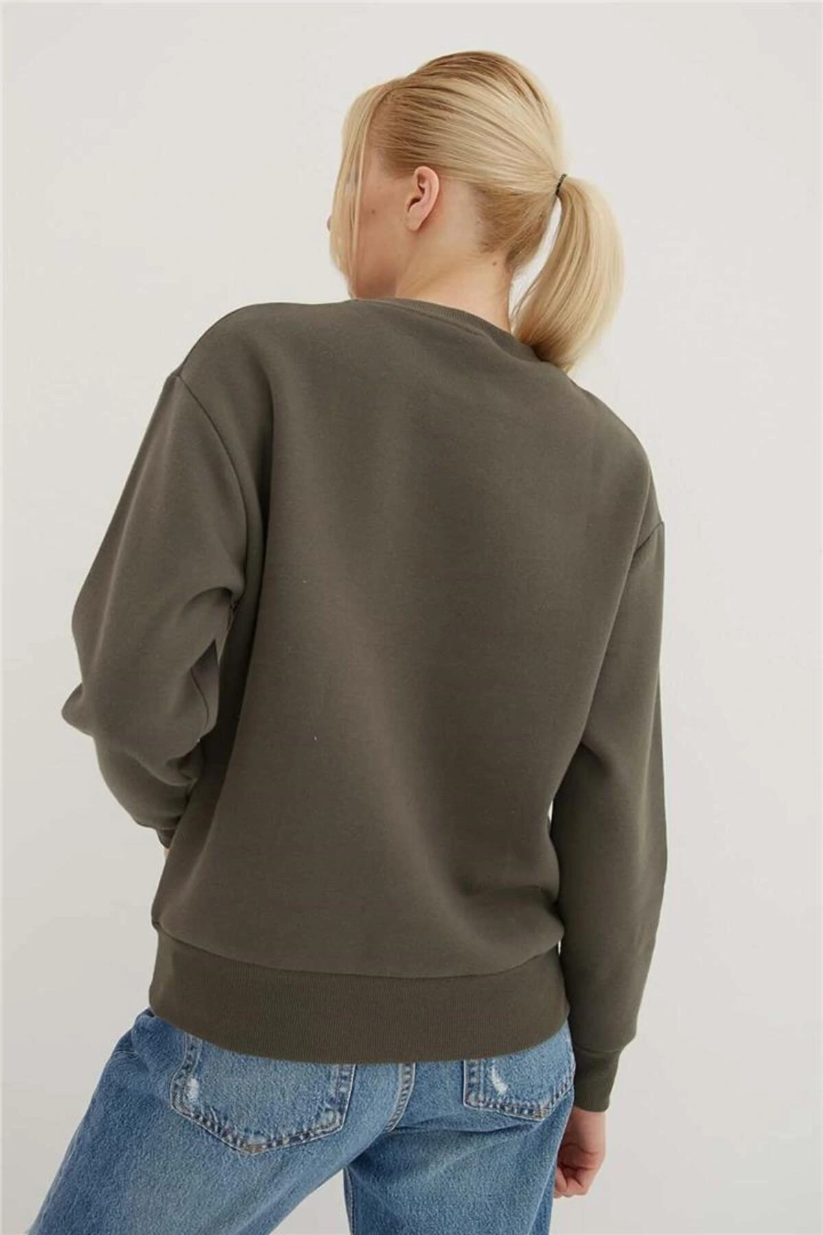 Baskılı Sweat Füme