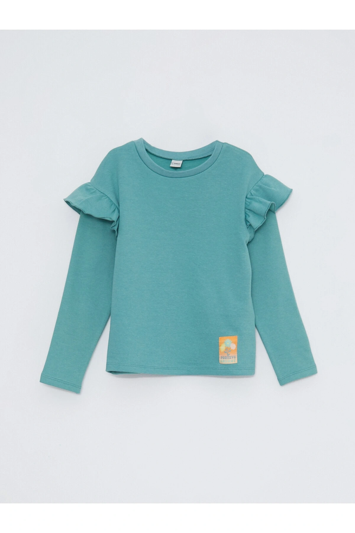 Bisiklet Yaka Basic Uzun Kollu Kız Çocuk Tişört