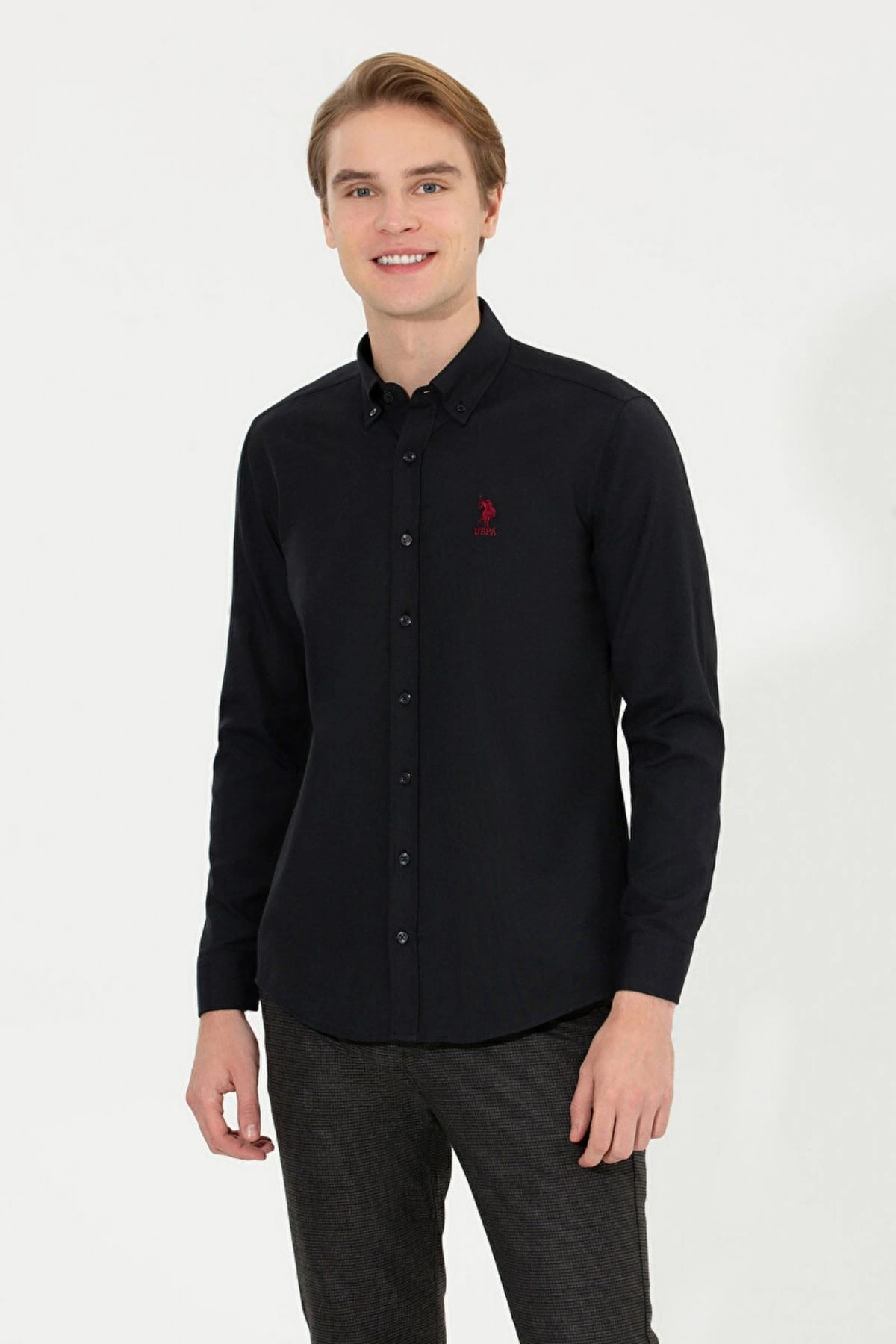 Gox022k Us Polo Assn Erkek Gömlek 1450315 Siyah