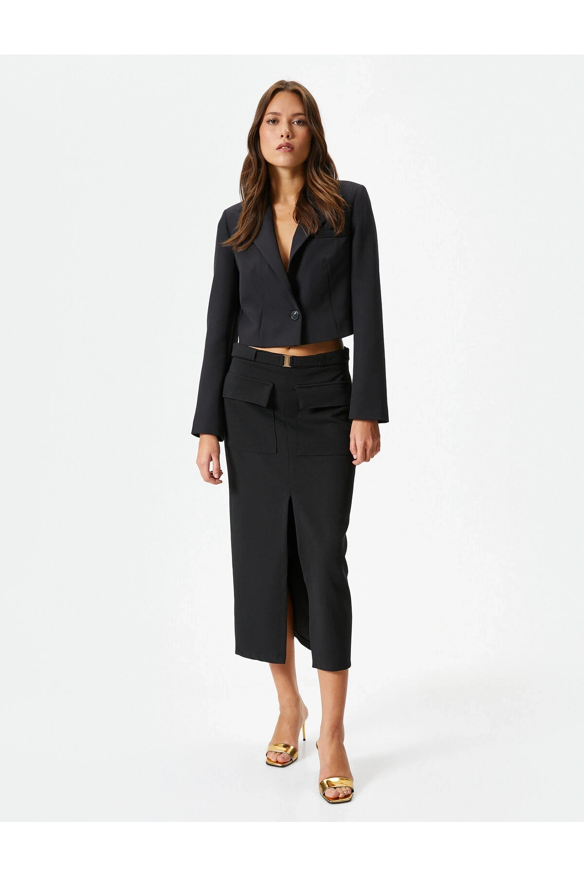 4sak50011uw Kadın Ceket Siyah