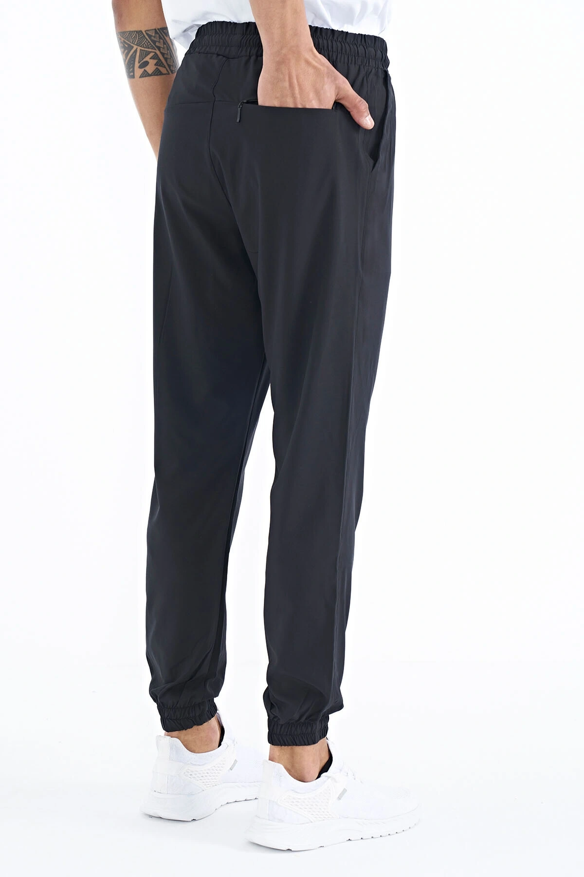 Siyah Yan Cep Detaylı Jogger Erkek Eşofman Alt - 84944