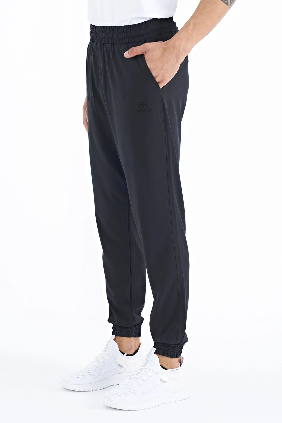 Siyah Yan Cep Detaylı Jogger Erkek Eşofman Alt - 84944