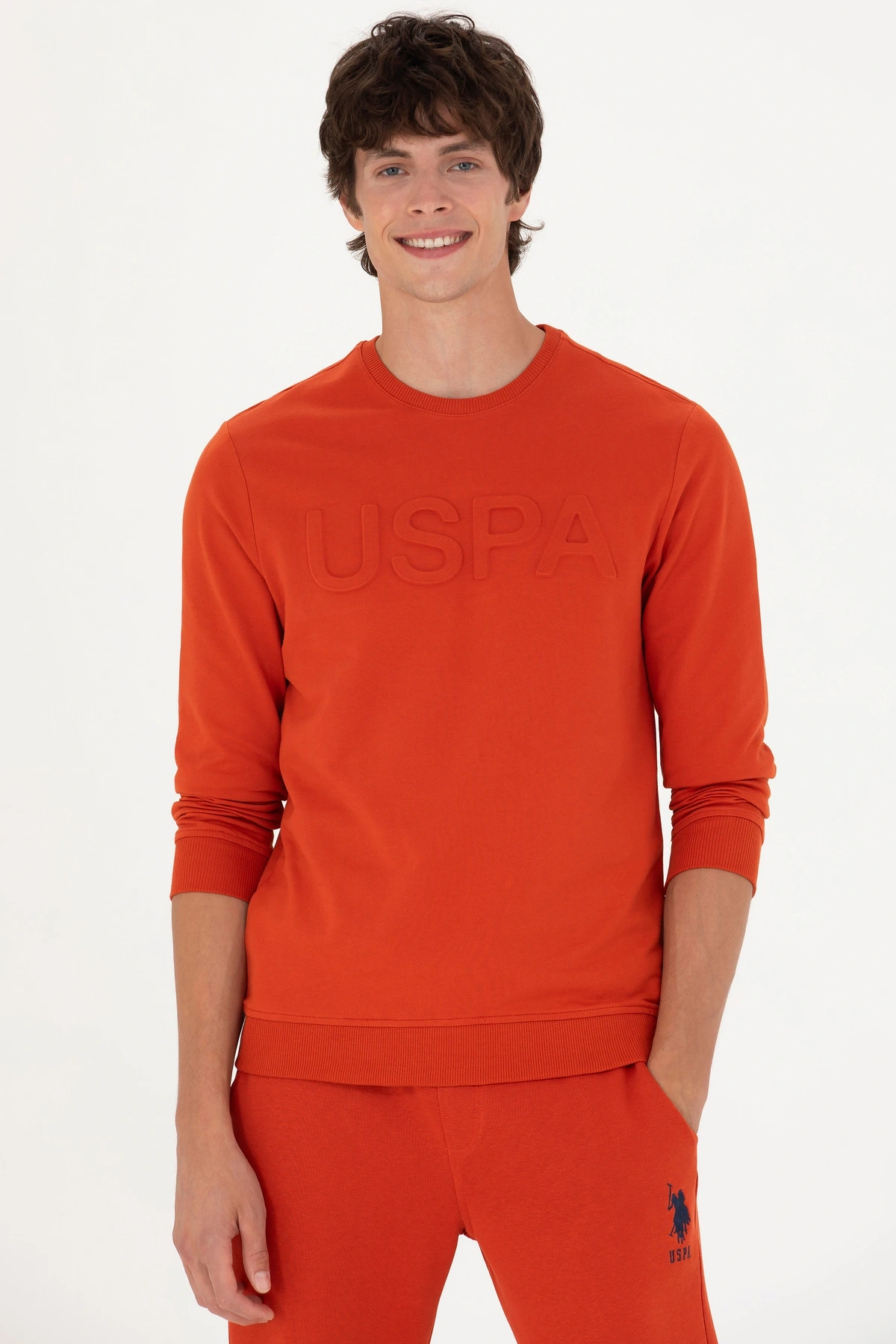 Erkek Kiremit Basic Sweatshirt 50269402-VR031