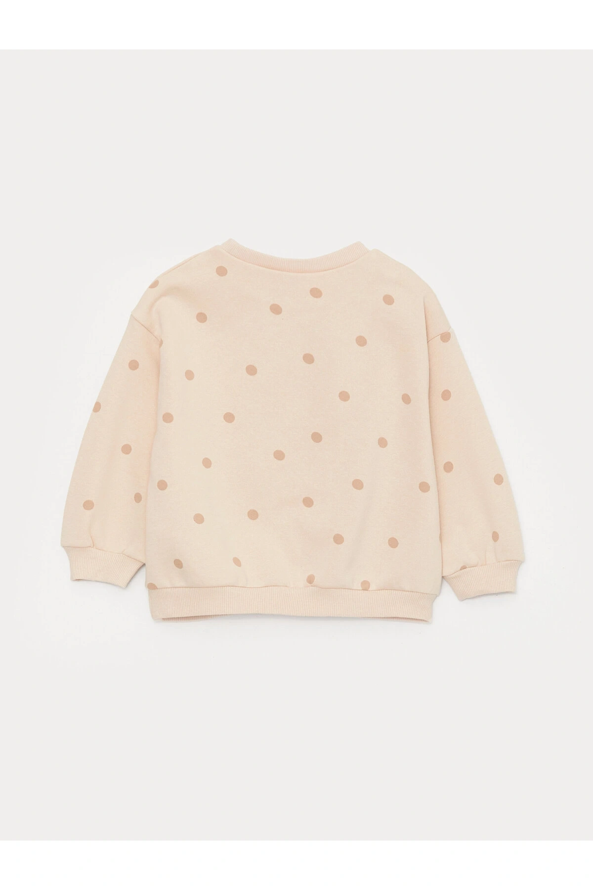 Bisiklet Yaka Uzun Kollu Minnie Mouse Baskılı Kız Bebek Sweatshirt ve Tayt 2li Takım