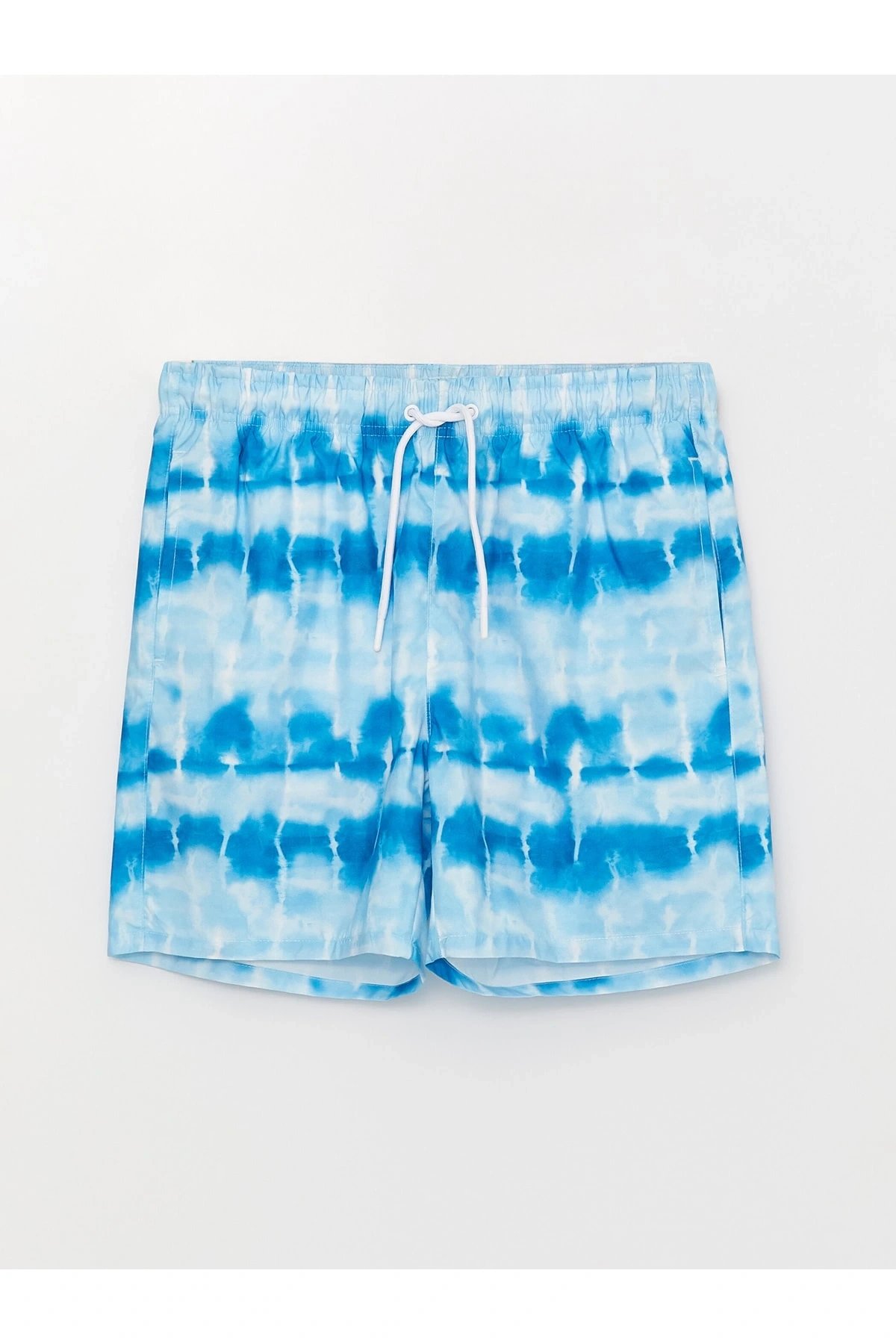 Kısa Boy Desenli Erkek Deniz Şortu