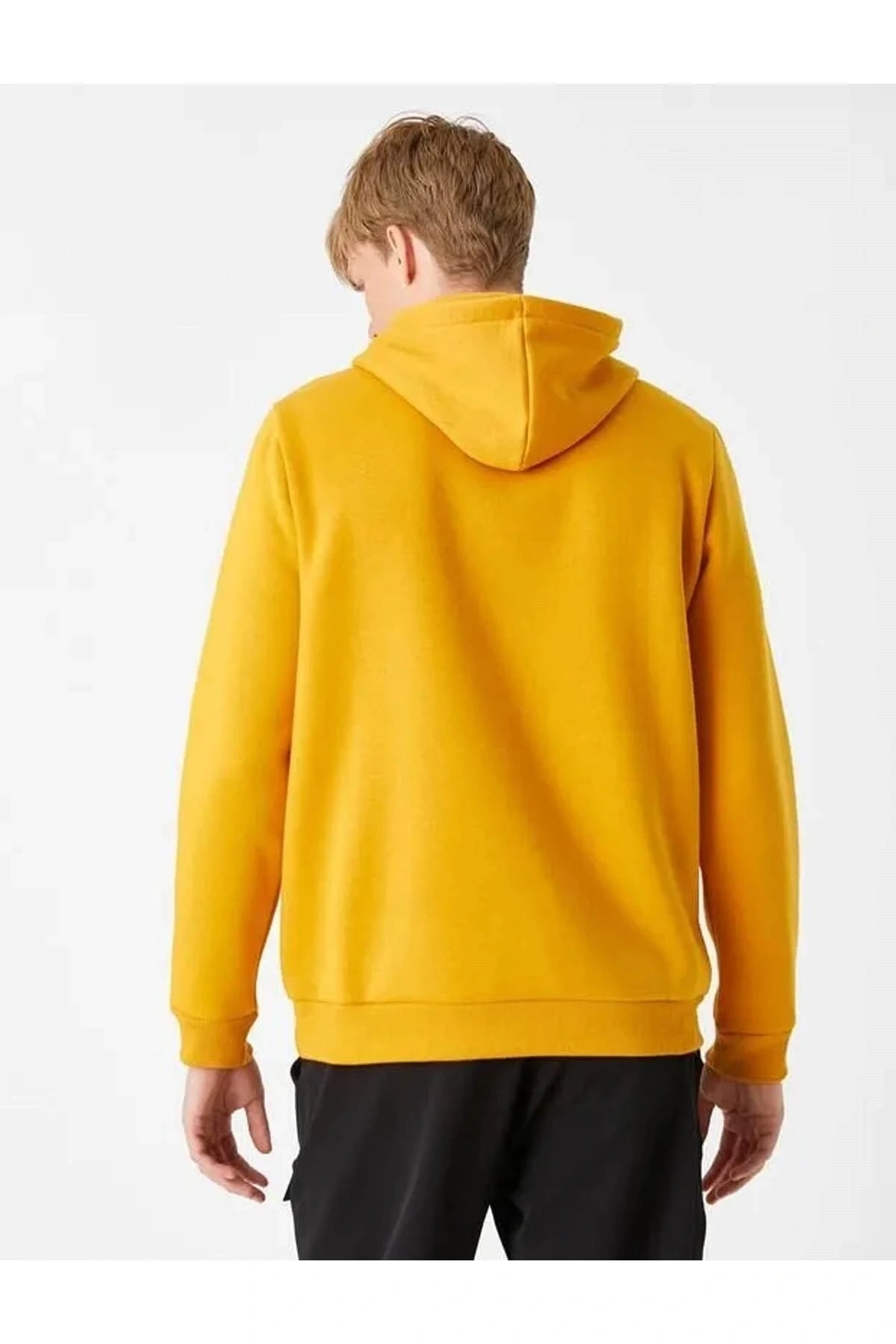 Baskılı Kapşonlu Sweatshirt Şardonlu