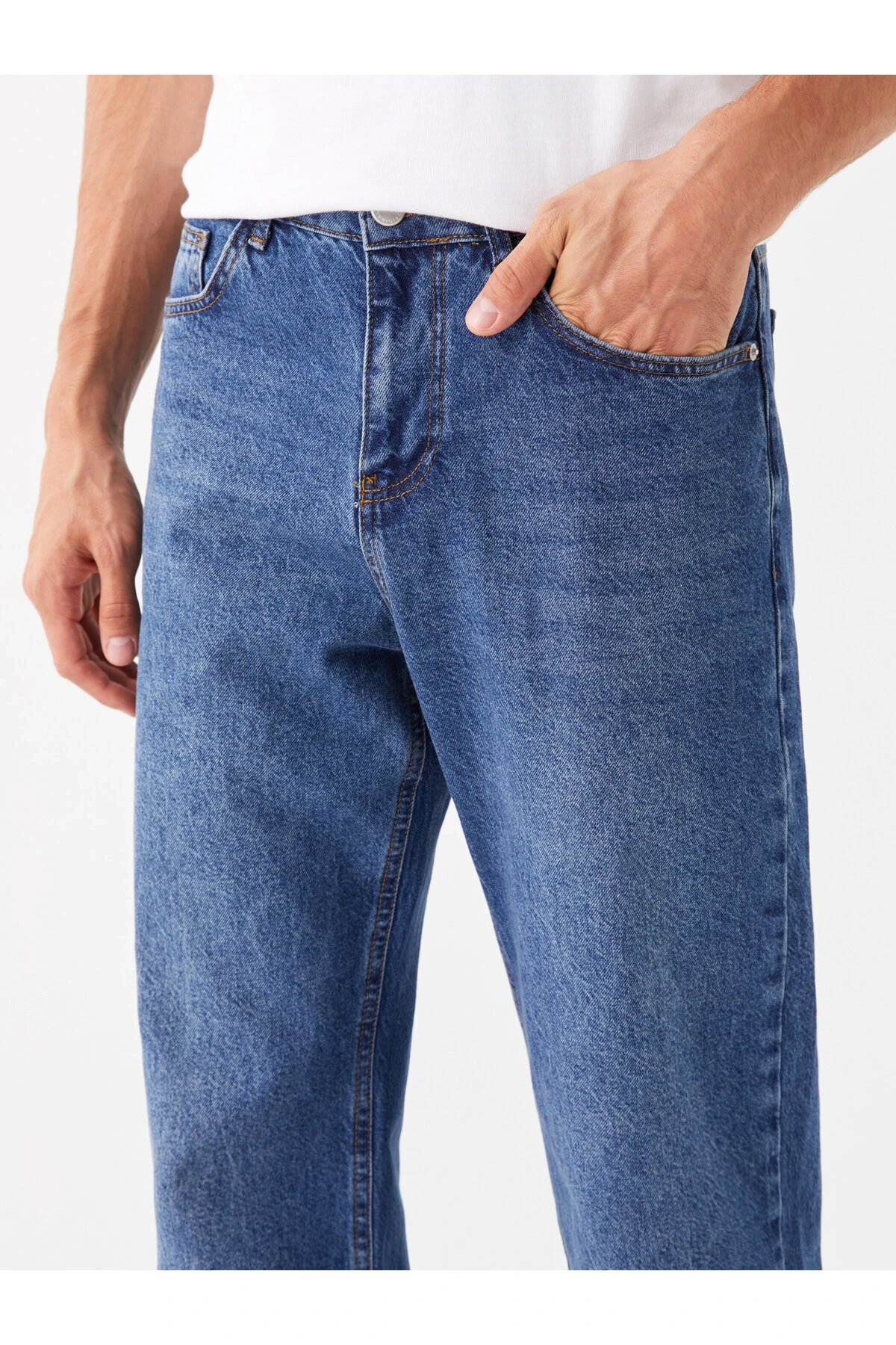 Wide Leg Erkek Jean Pantolon