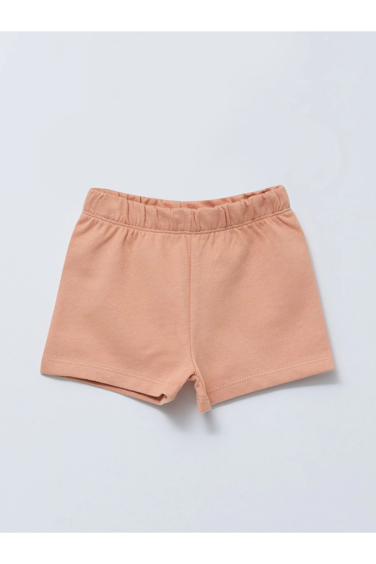 Beli Lastikli Pamuklu Kız Bebek Şort