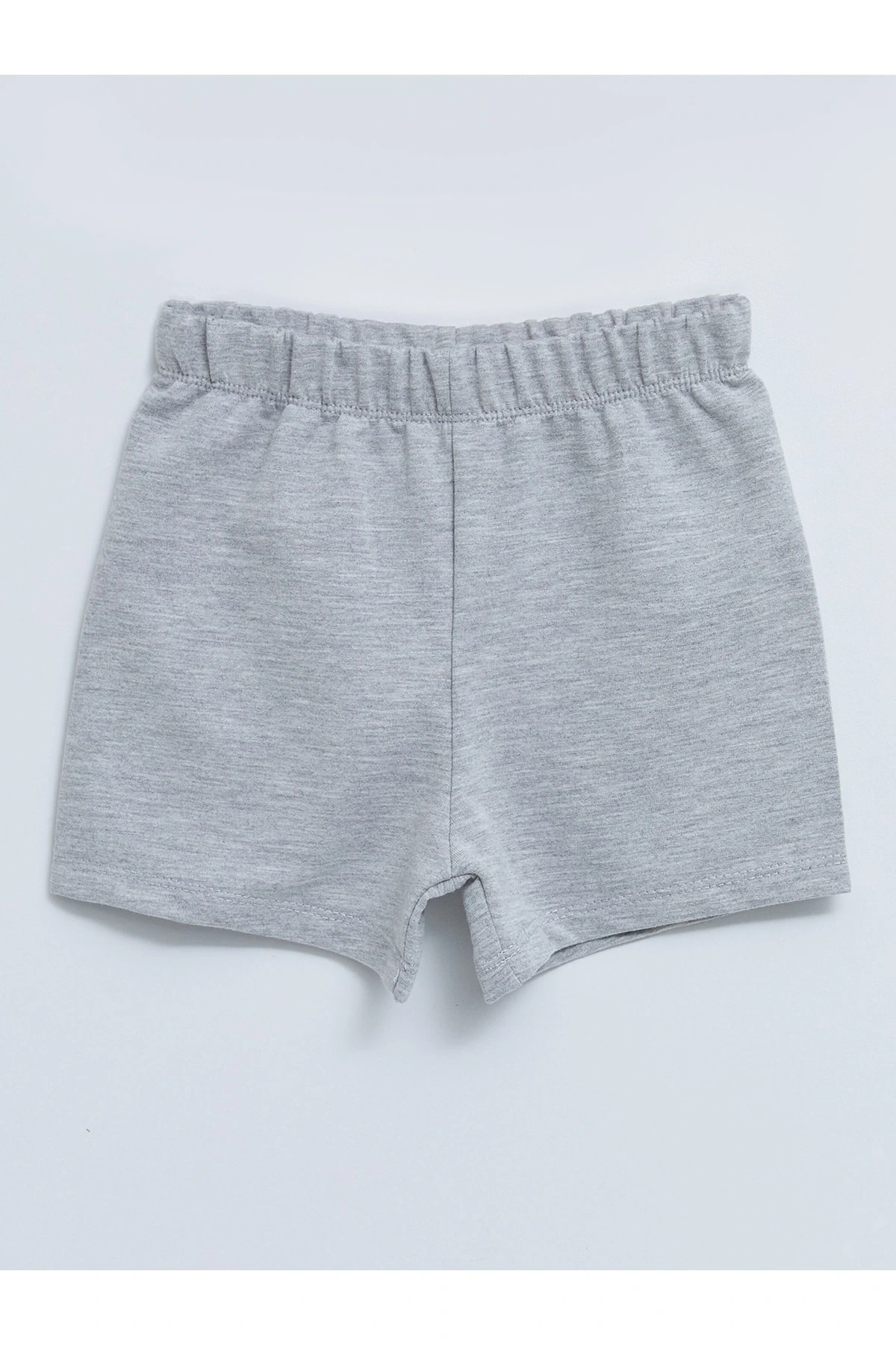 Beli Lastikli Basic Pamuklu Kız Bebek Şort