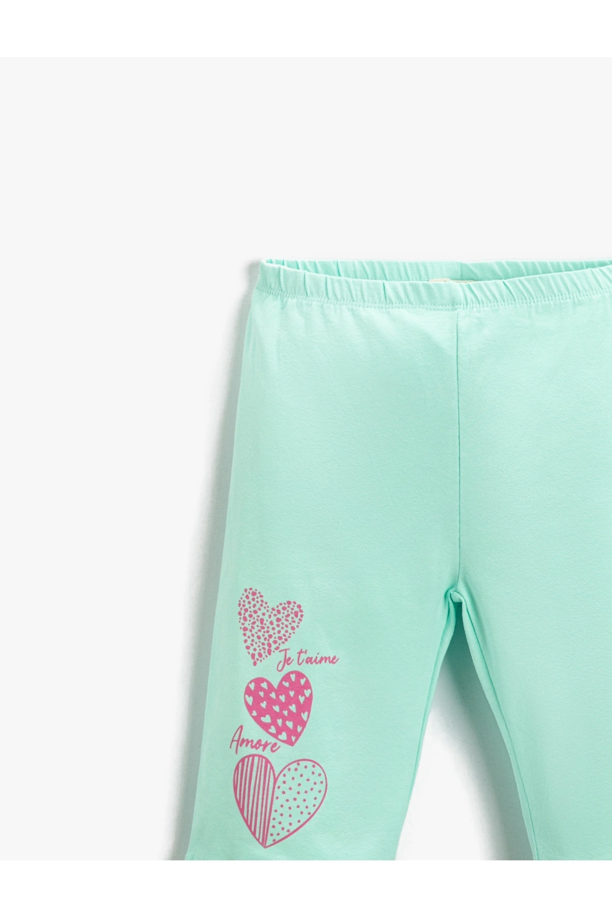 Kalp Baskılı Tayt Pamuklu