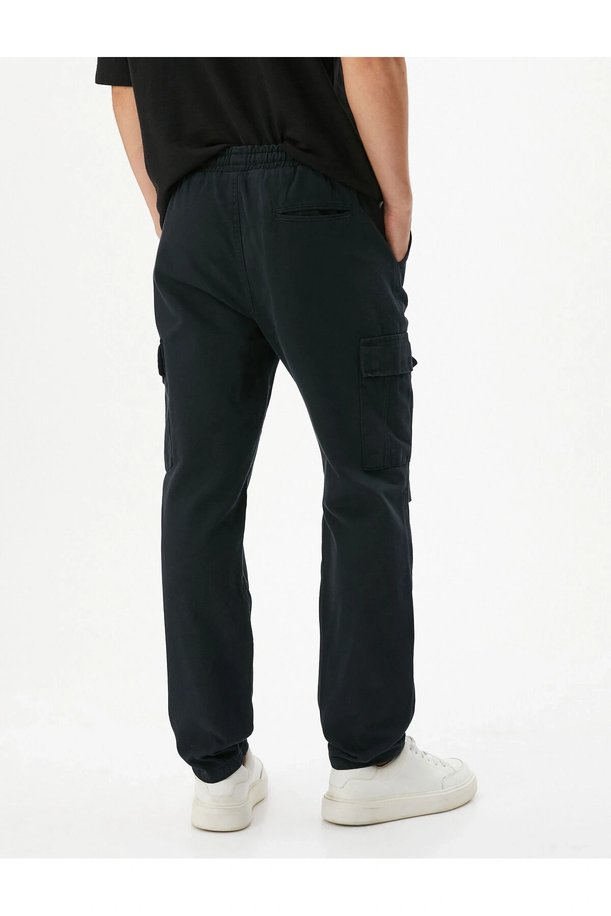 Kargo Cepli Pantolon Beli Bağcıklı Pamuklu