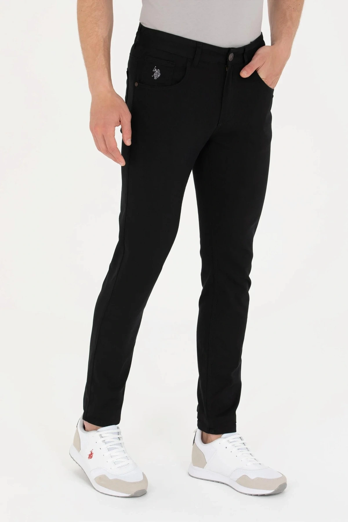 U.S. POLO ASSN. SLİM FİT CHİNOS 5 CEP PANTOLON- SİYAH