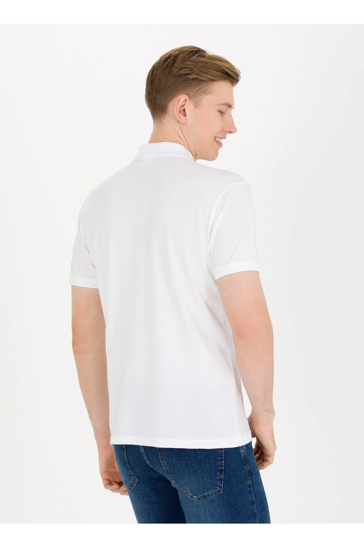 U.S.POLO Polo T-shirt, L, Beyaz