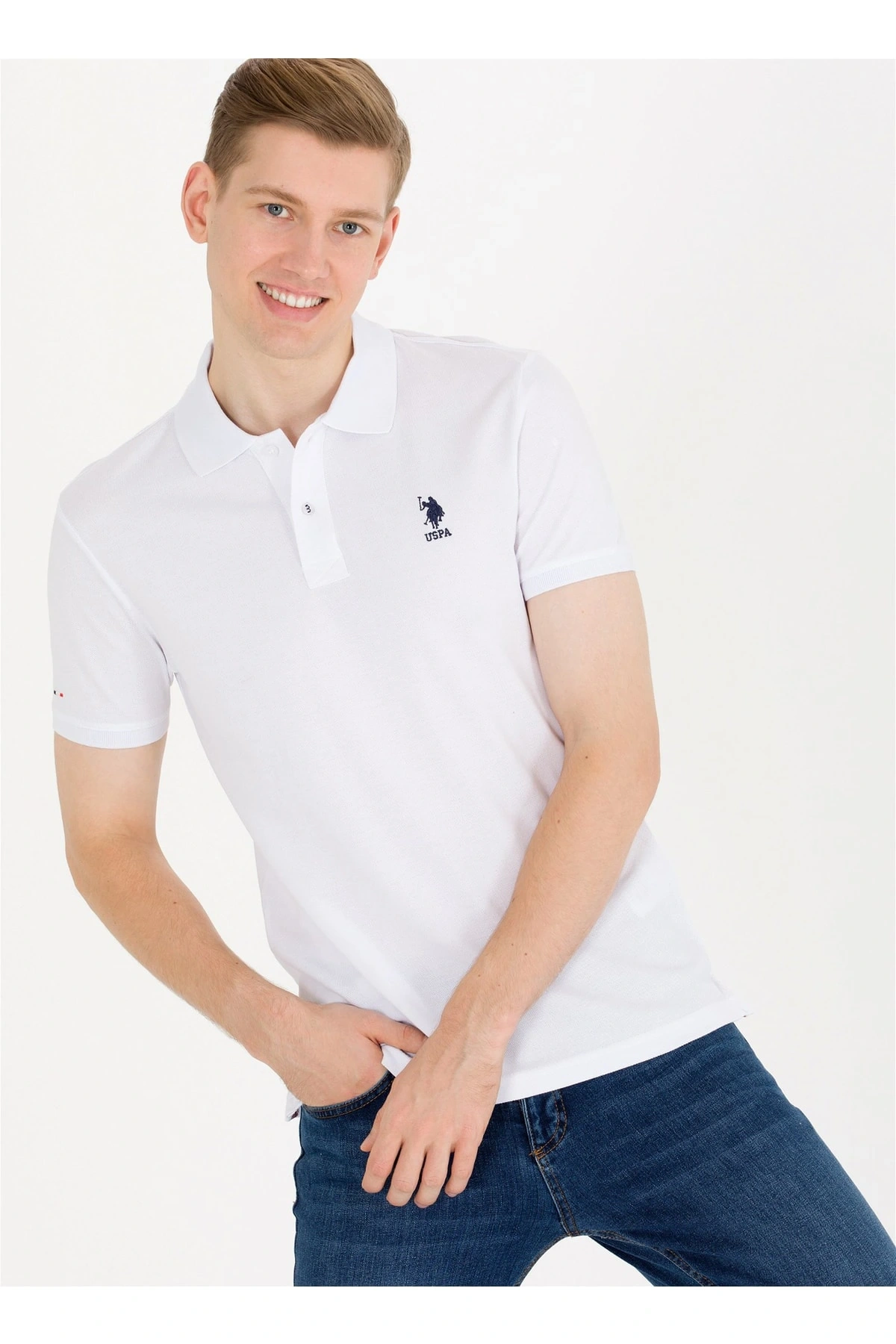 Polo T-shirt, Xs, Beyaz