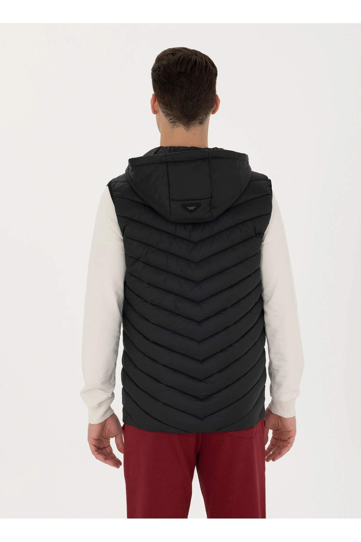 U.S. Polo Assn. Siyah Erkek Yelek JACO23K