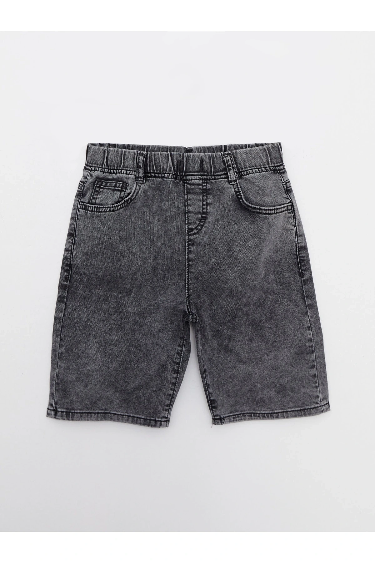 LCW Kids Beli Lastikli Erkek Çocuk Jean Şort