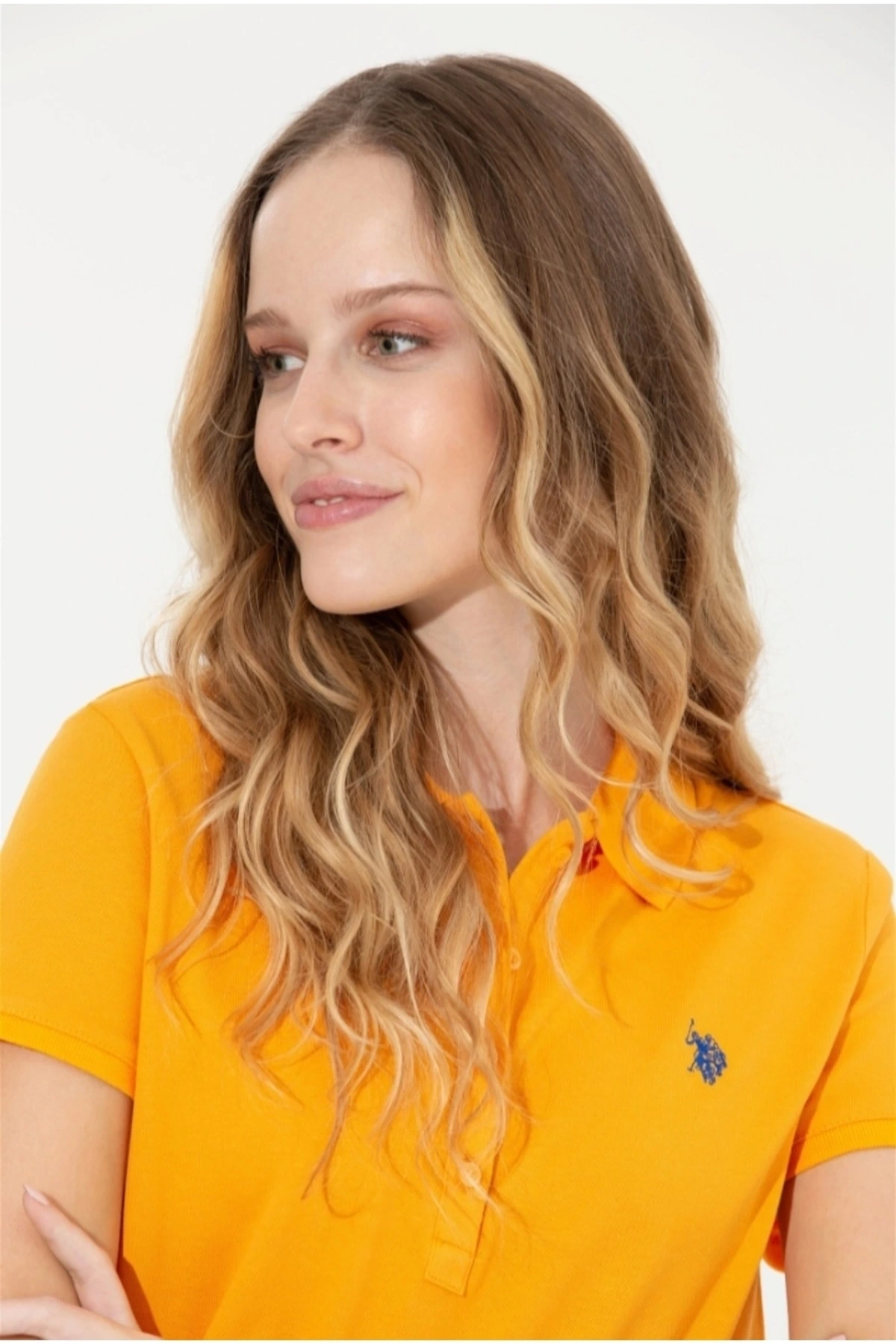 Kadın Sarı Basic T-shirt