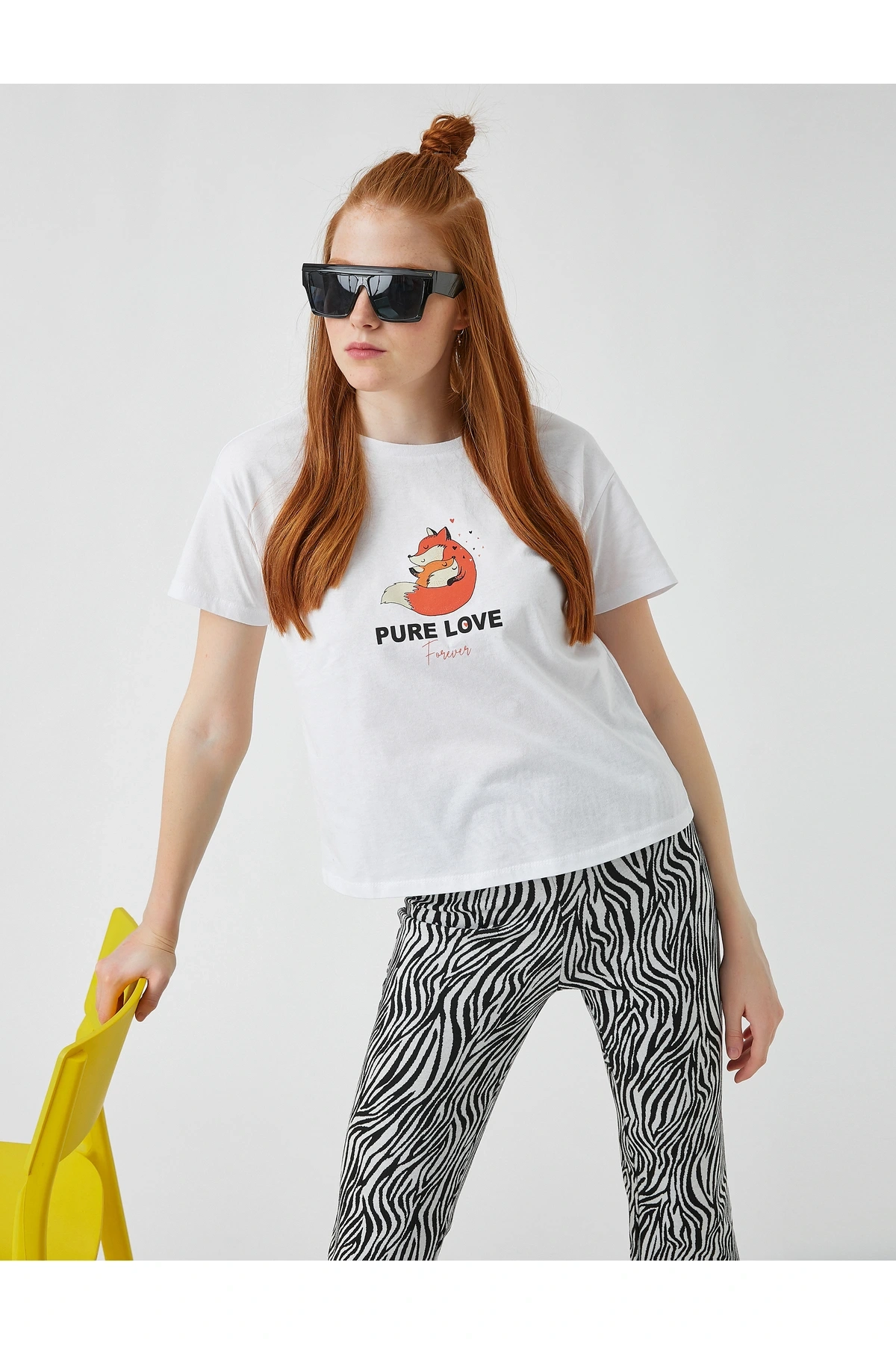 Kadın Ekru Tshırt 2SAL10202IK