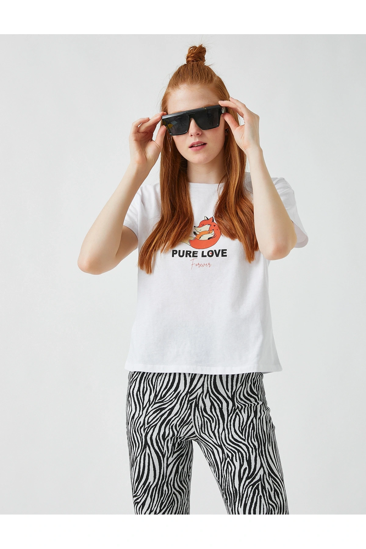 Kadın Ekru Tshırt 2SAL10202IK