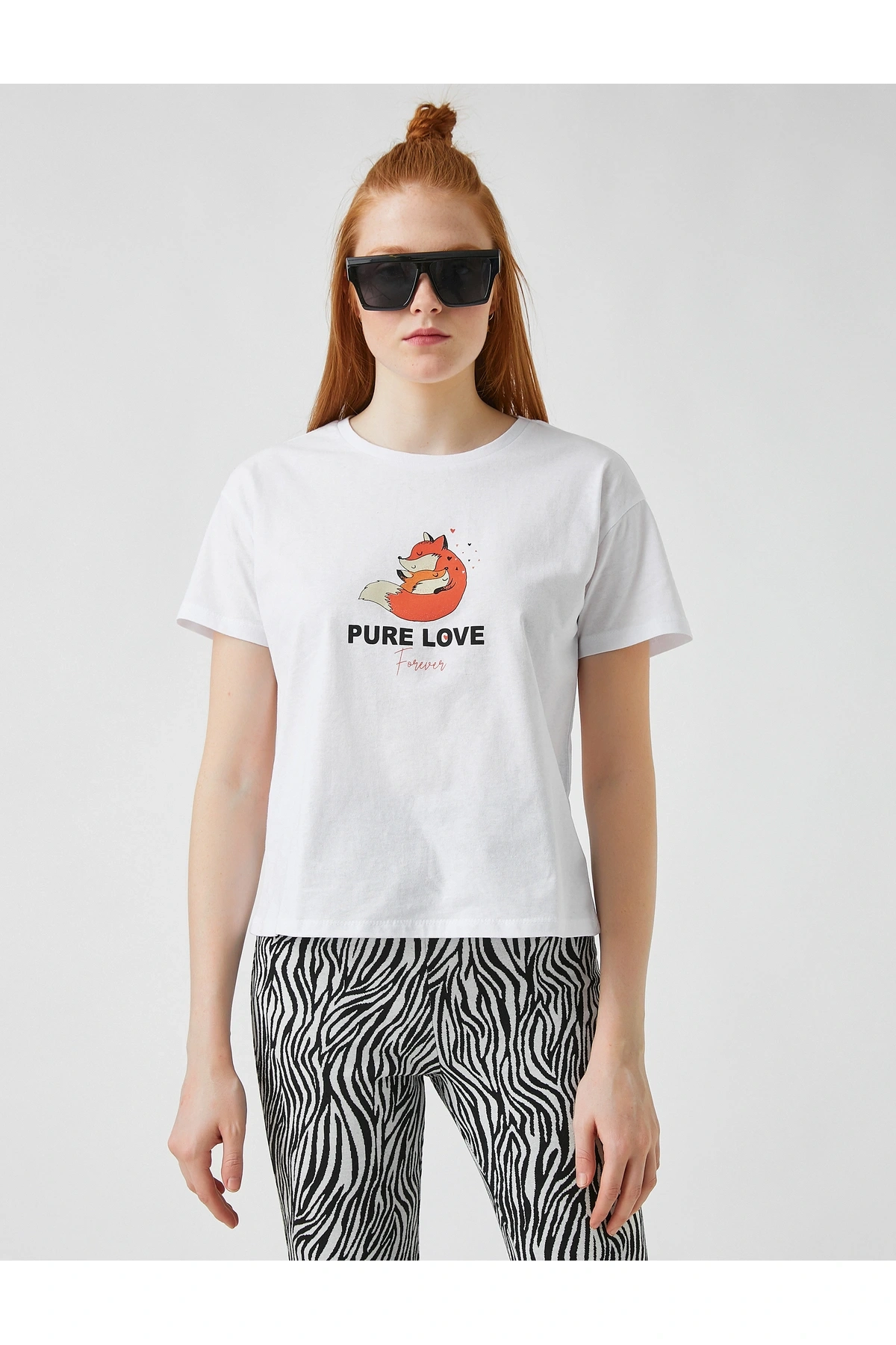 Kadın Ekru Tshırt 2SAL10202IK