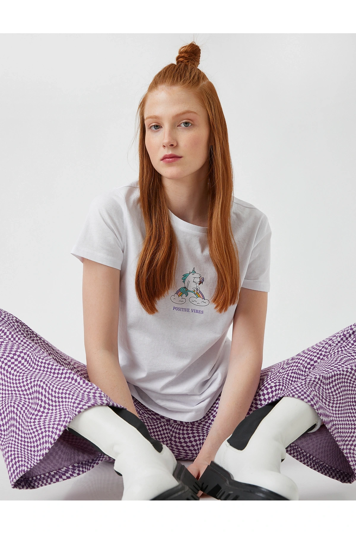 2sal10210ık Ekru T-shirt