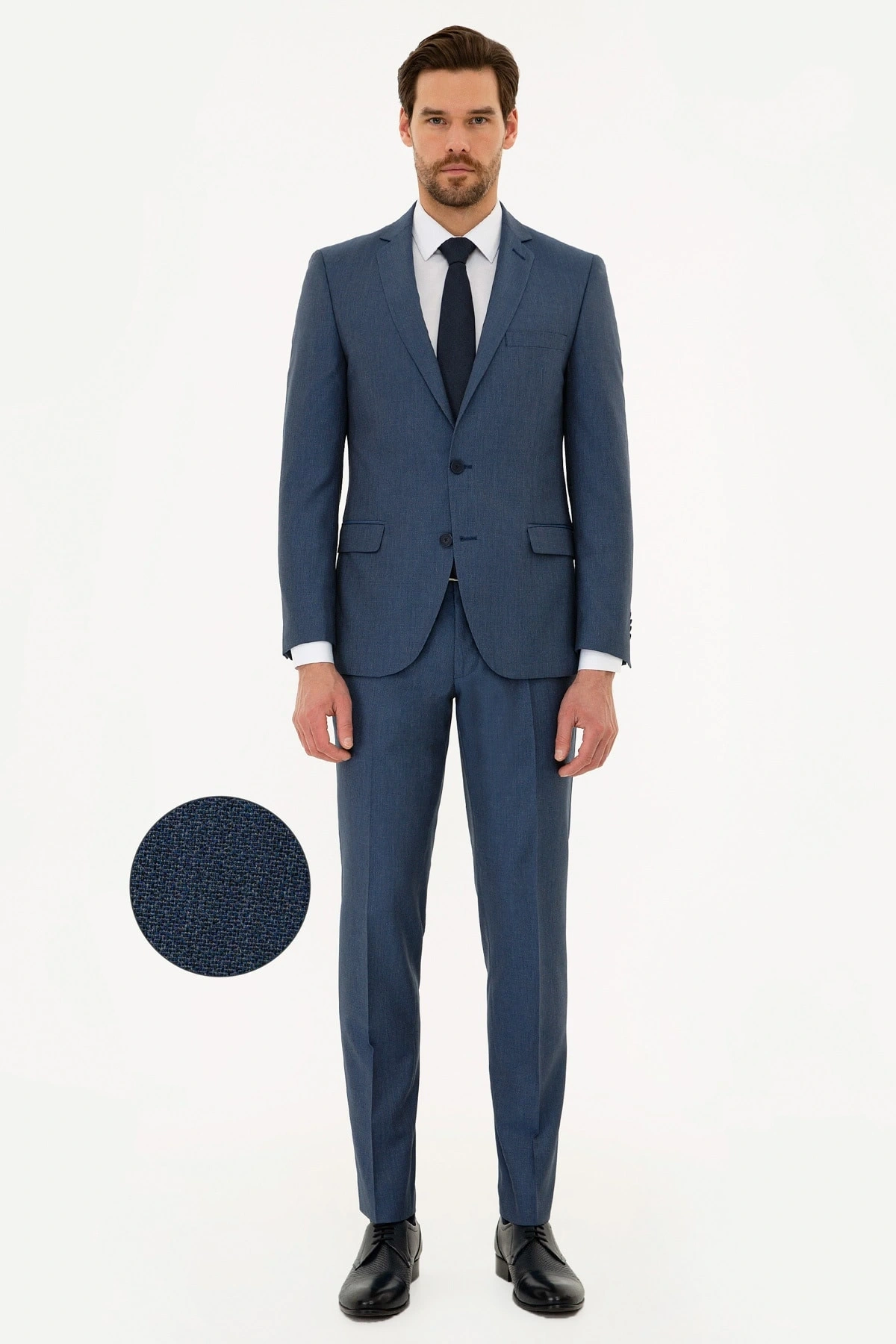 Erkek Mavi Ekstra Slim Fit Takım Elbise