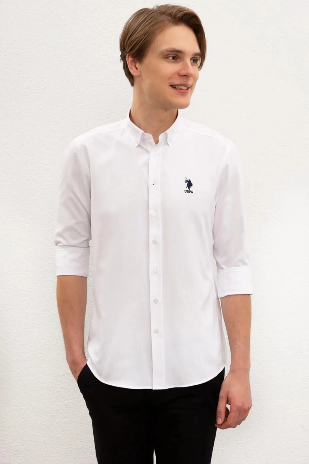 G081gl004 1672246 Gox023k Erkek Gömlek Beyaz