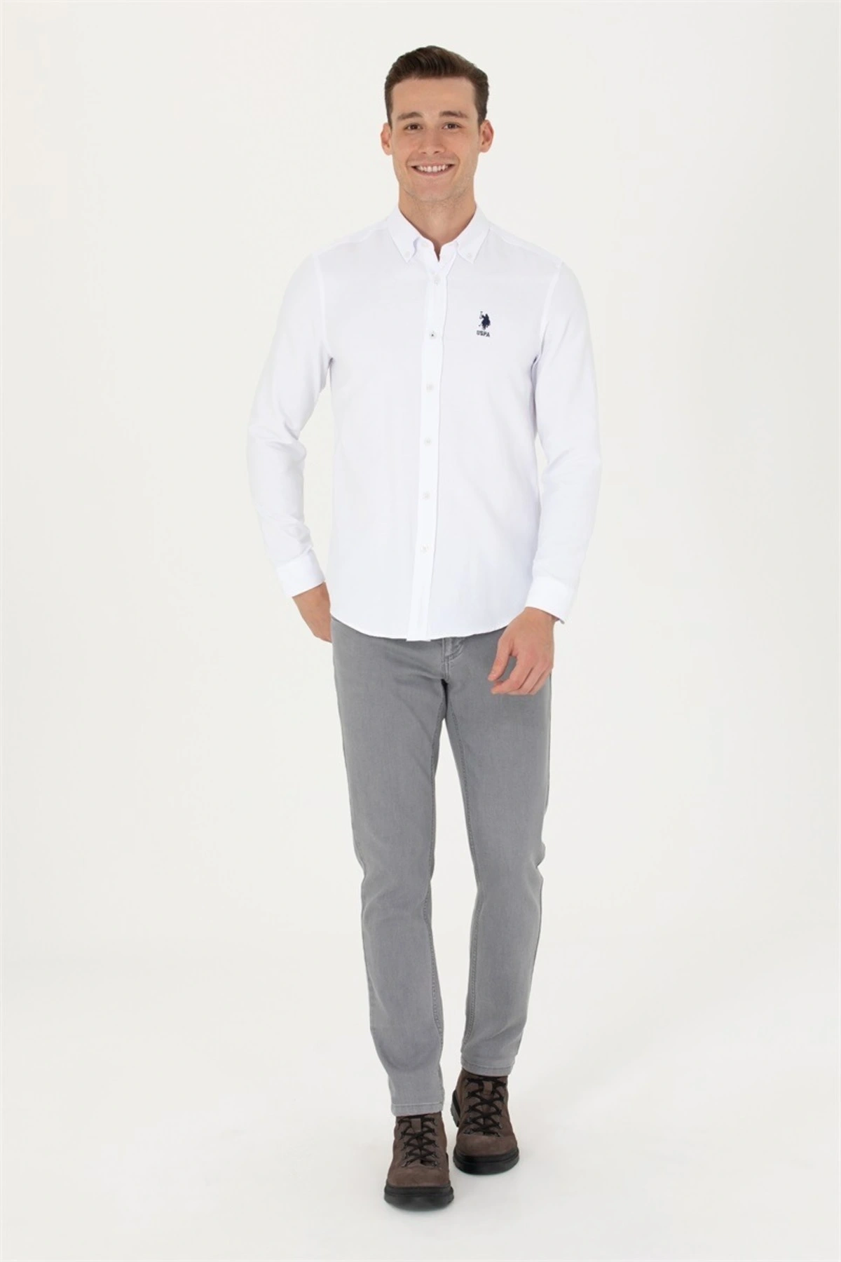 Nova023k Us Polo Assn Erkek Gömlek 1672542 Beyaz