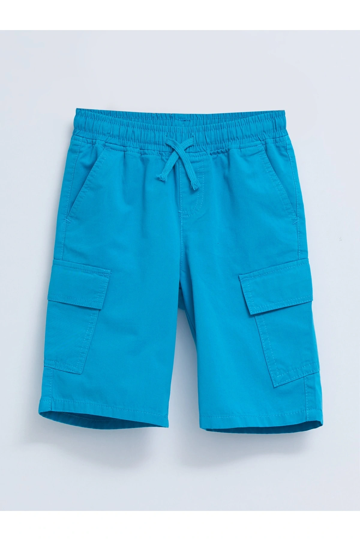 Beli Lastikli Basic Gabardin Erkek Çocuk Kargo Şort