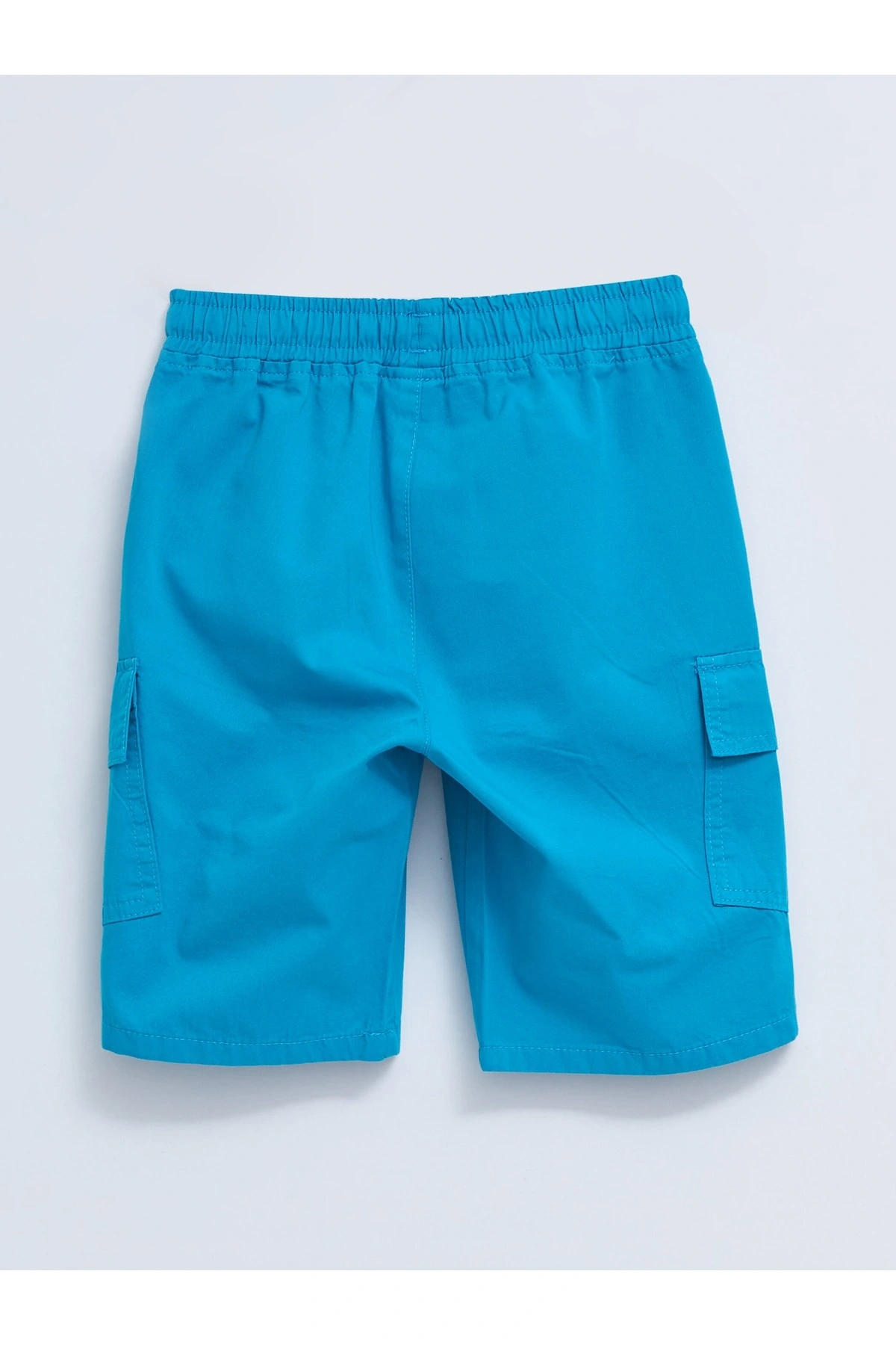 Beli Lastikli Basic Gabardin Erkek Çocuk Kargo Şort