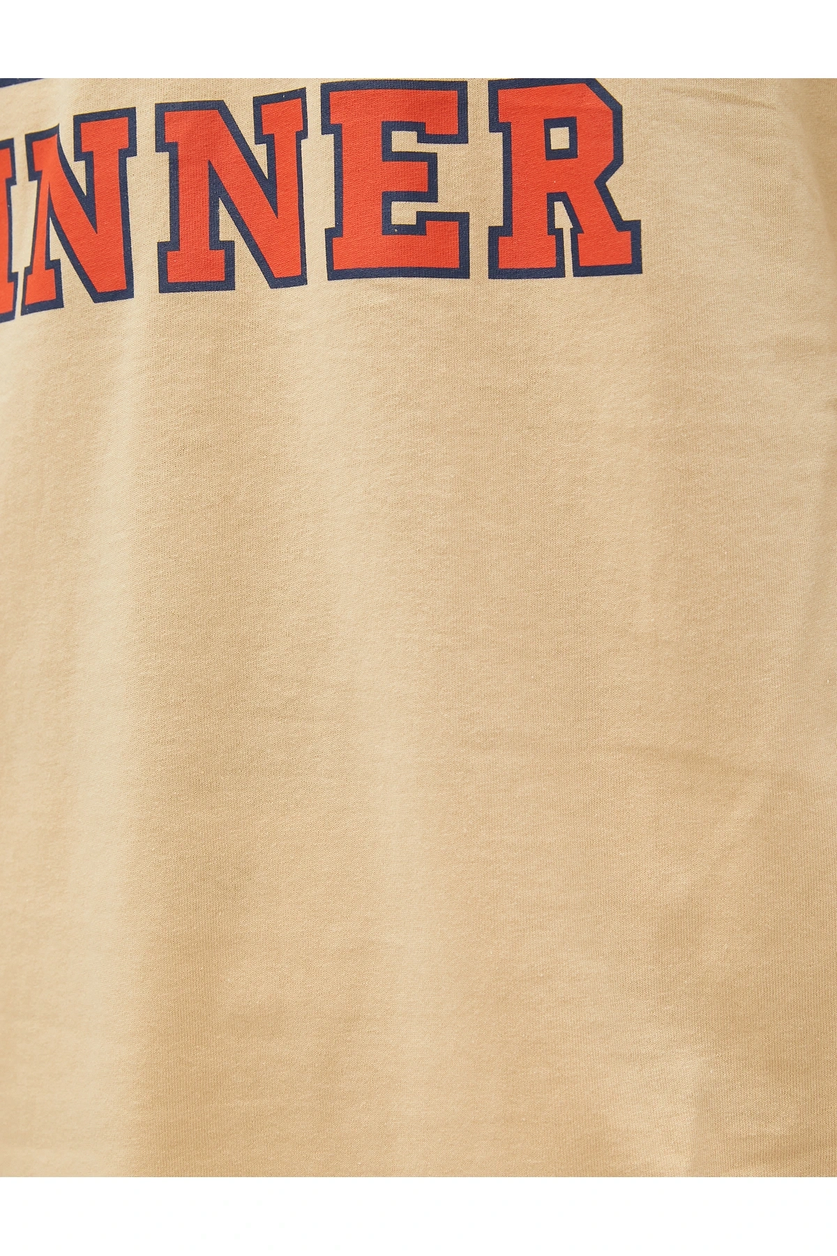 Kolej Tişört Baskılı Kısa Kollu Dar Kesim Bisiklet Yaka