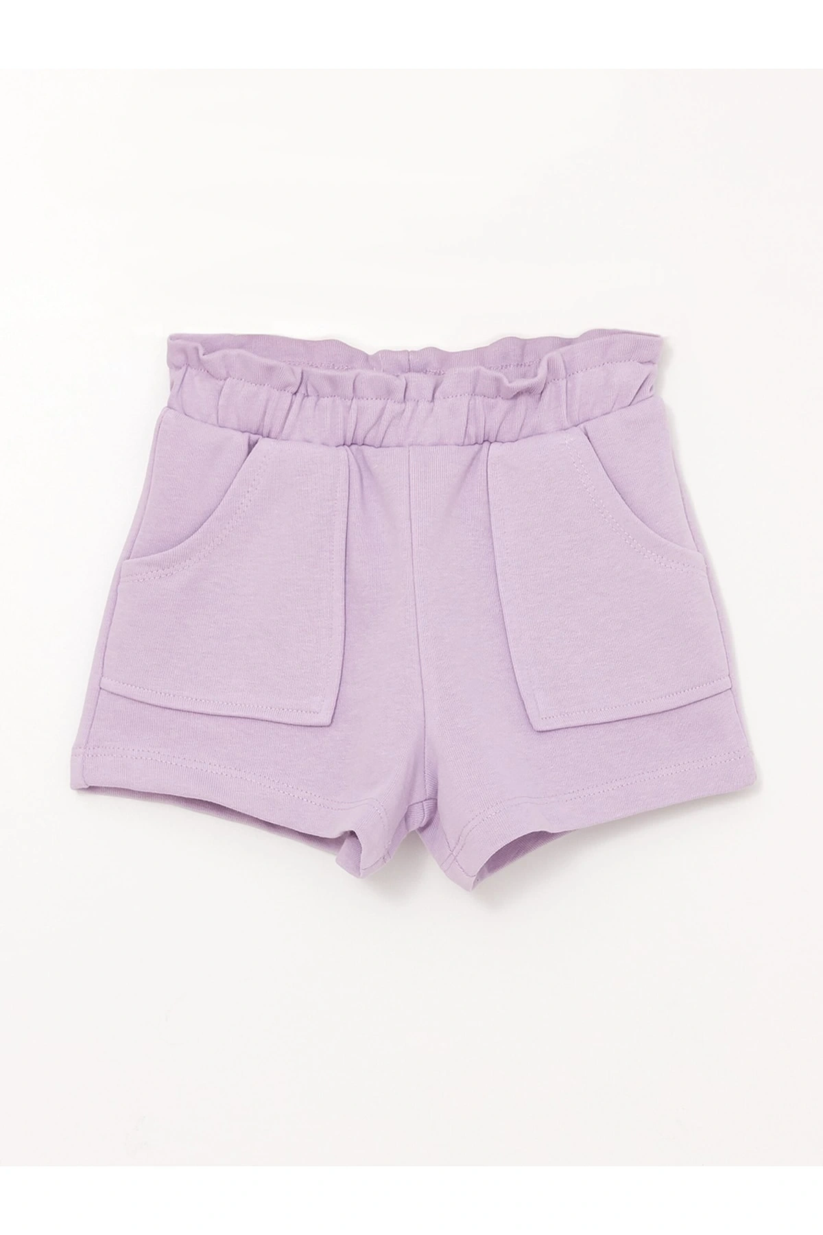 Beli Lastikli Basic Kız Bebek Şort