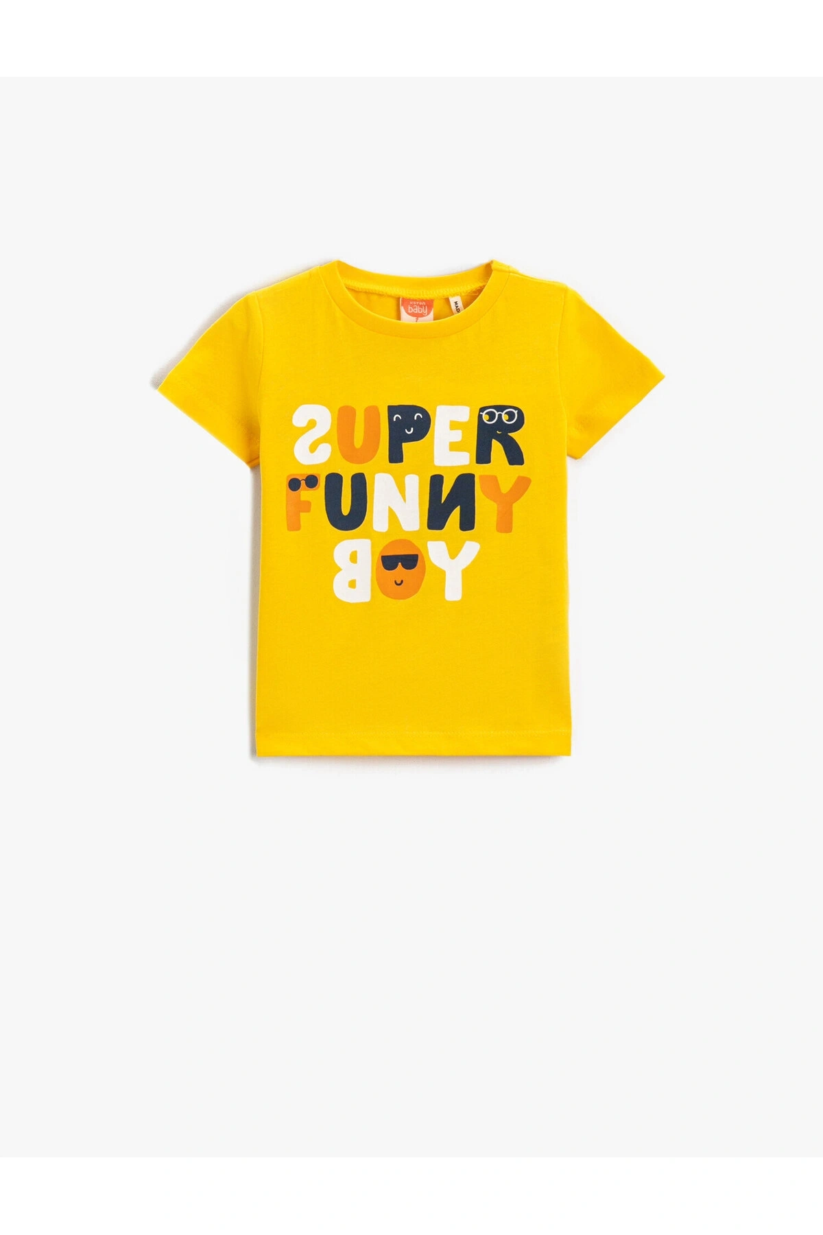 Baskılı Kısa Kollu Tişört Pamuklu