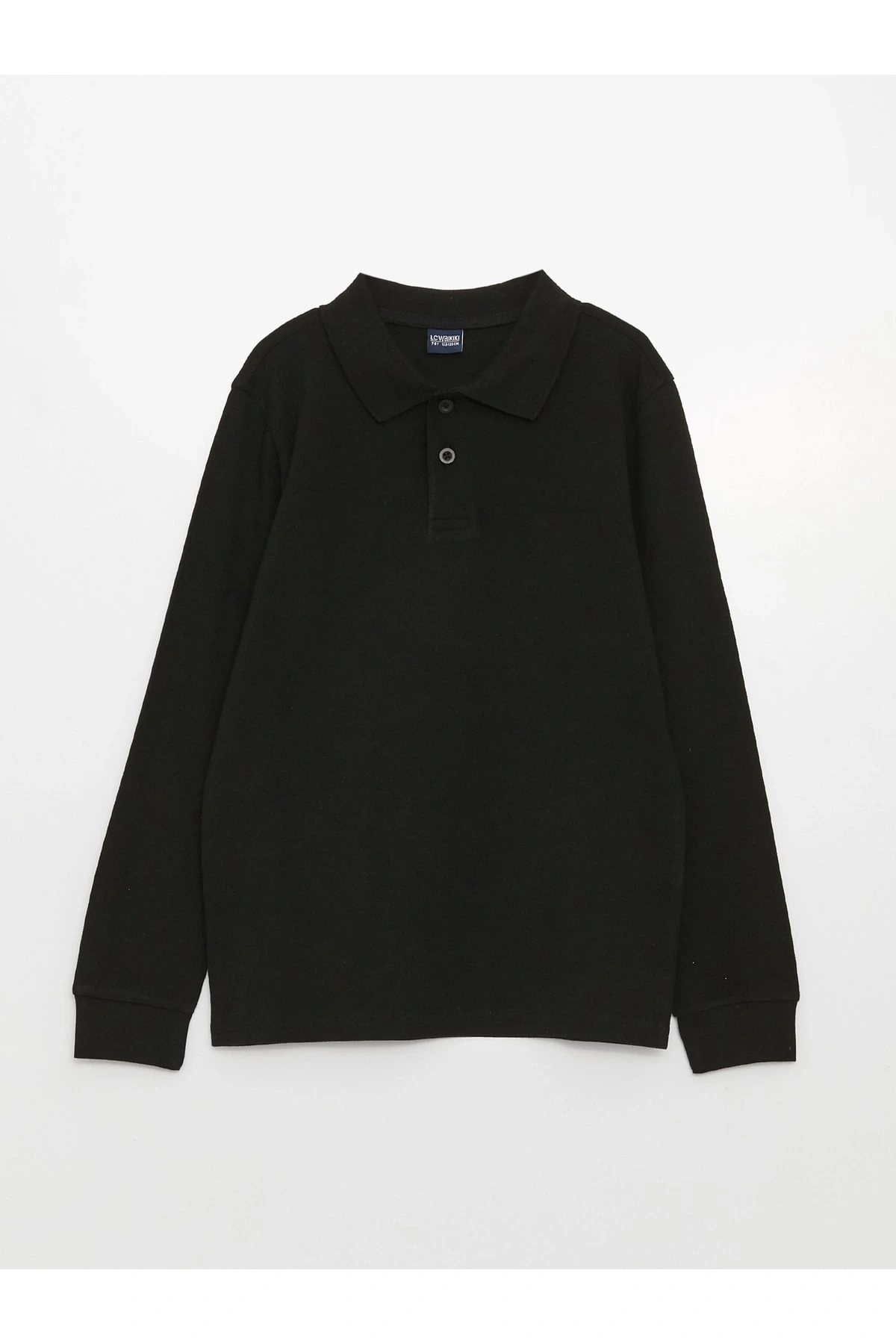 Polo Yaka Basic Uzun Kollu Erkek Çocuk Tişört