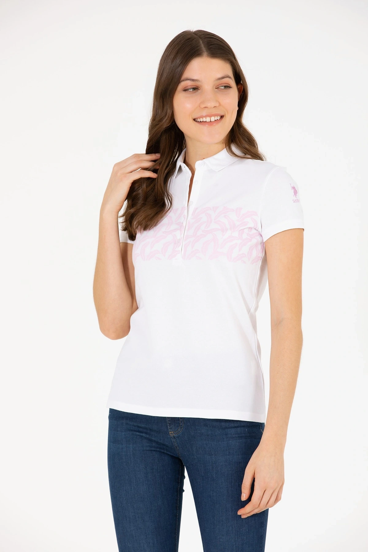 U.s. Polo Spor Slimfit Polo Yaka T-shırt 1570765 Gray 211 Manolya