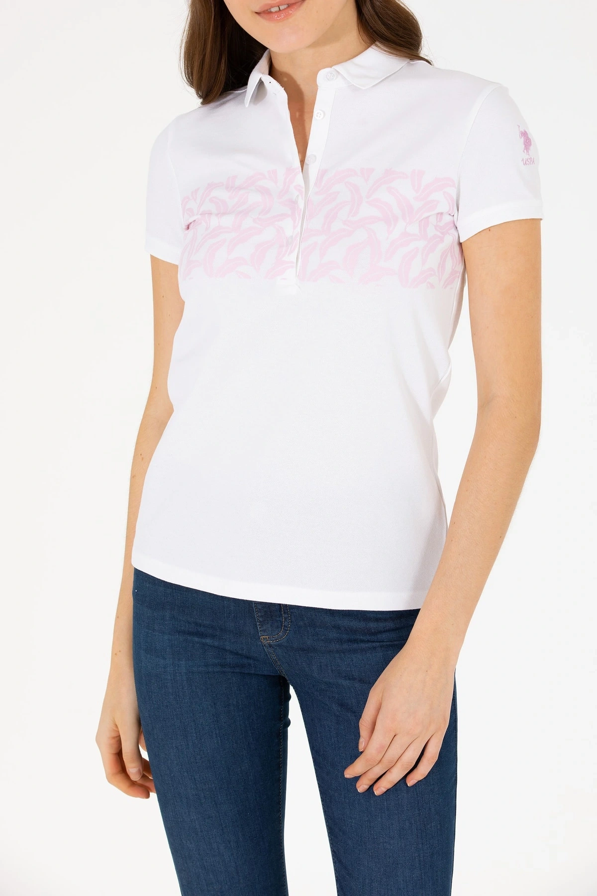 U.s. Polo Spor Slimfit Polo Yaka T-shırt 1570765 Gray 211 Manolya