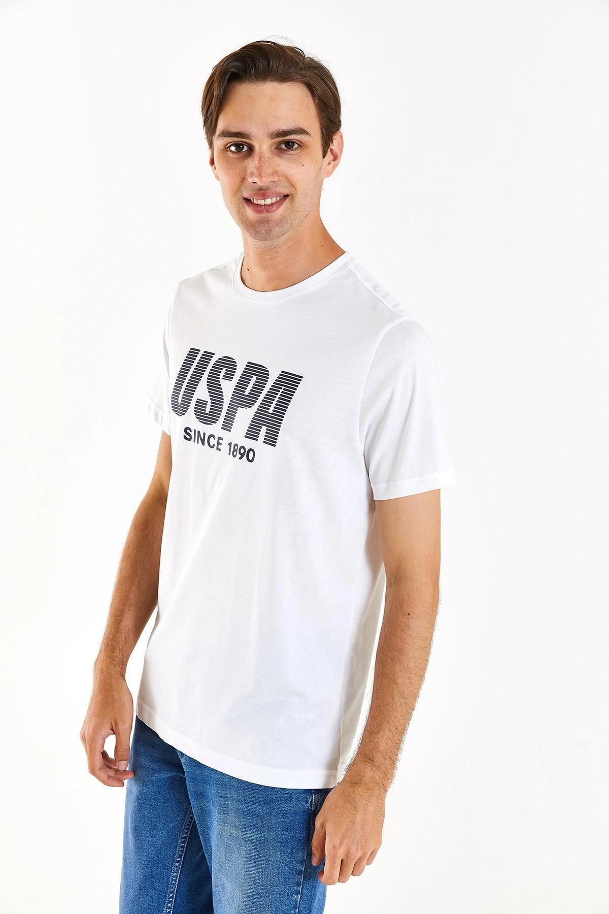 U.S.POLO Erkek Regular Fit Bisiklet Yaka Yeşil Tişört