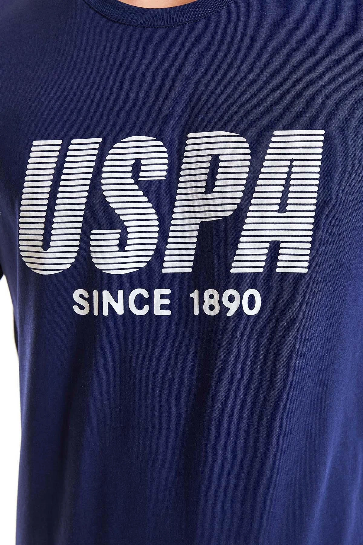 U.S.POLO Erkek Regular Fit Bisiklet Yaka Yeşil Tişört