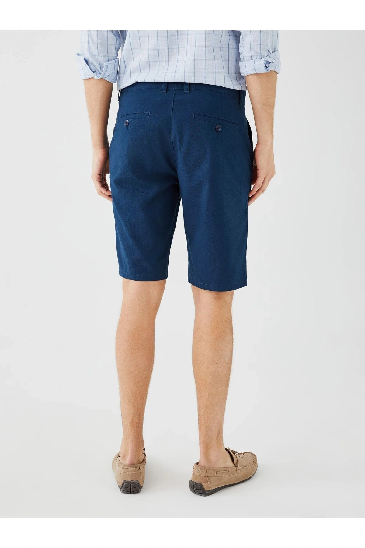 Standart Kalıp Poplin Erkek Şort