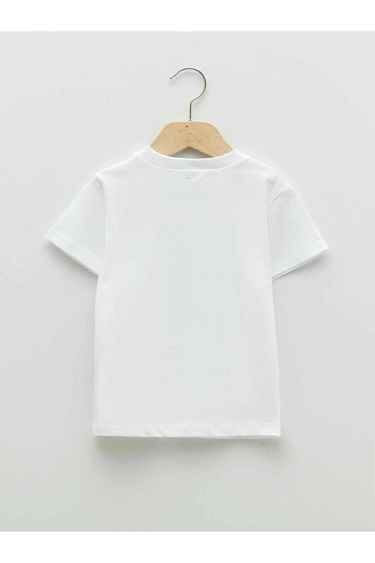 Bisiklet Yaka Kısa Kollu Atatürk Baskılı Pamuklu Erkek Bebek Tişört (S2)