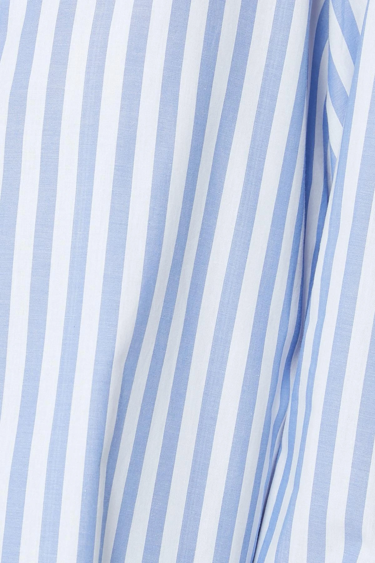 Kadın Mavi Çizgili Gömlek